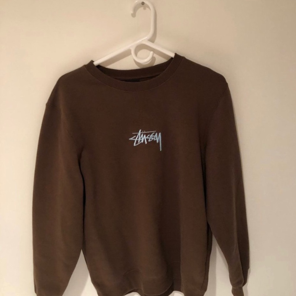Brown Stussy crewneck